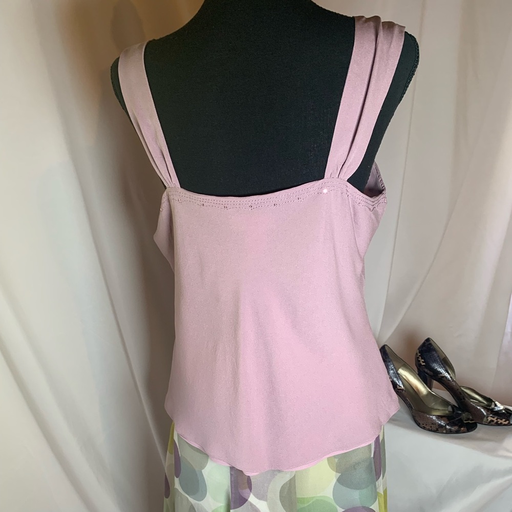 Jones New York Cami-style top -silk-lavender-size 12 - Picture 5 of 14